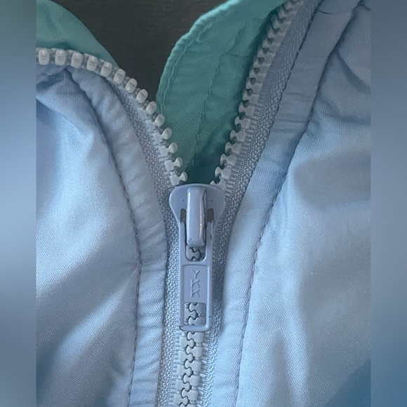 Vintage 80’s Forte Blue & Mint Puffer Bomber Jacket - Picture 8 of 16